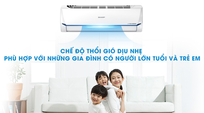 thổi gió dễ chịu-Máy lạnh Sharp AH-X12XEW