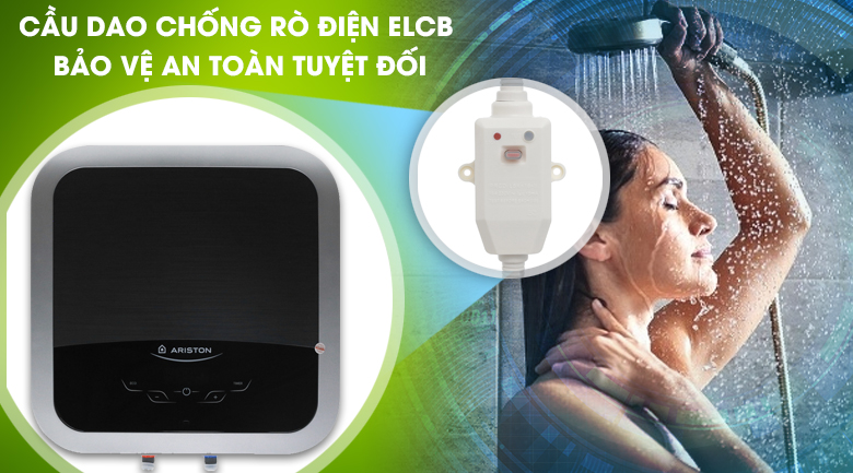 Cầu dao ELCB - Bình nóng lạnh Ariston 30 lít AN2 30 TOP 2.5 FE