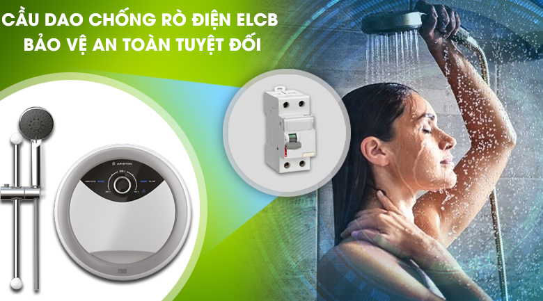 Cầu dao ELCB - Máy nước nóng Ariston RMC45E-VN 4500W