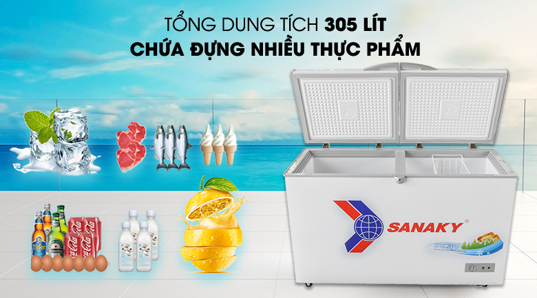 Tủ đông Sanaky 305 lít VH-4099A1