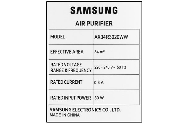 May Loc Khong Khi Samsung Ax34r3020ww