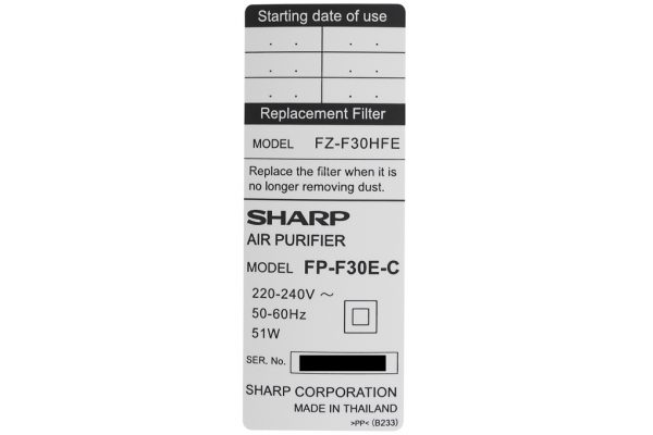 May Loc Khong Khi Sharp Fp F30e C