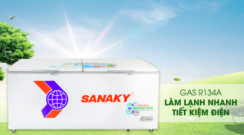 Tủ đông Sanaky Inverter 800 lít VH-8699HY3