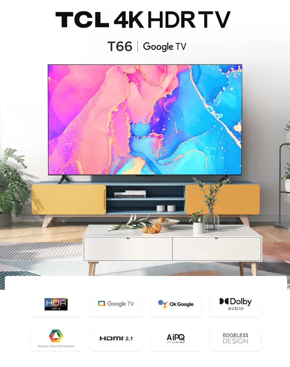 Google Tivi TCL 4K 65 inch 65T66