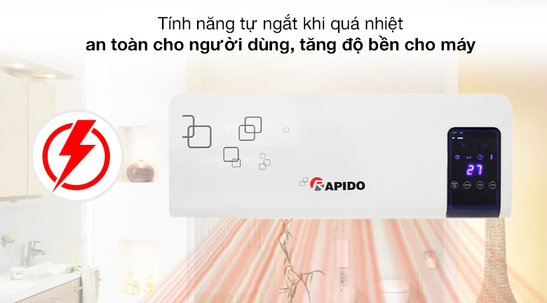 Máy sưởi gốm Rapido RCH2000-D