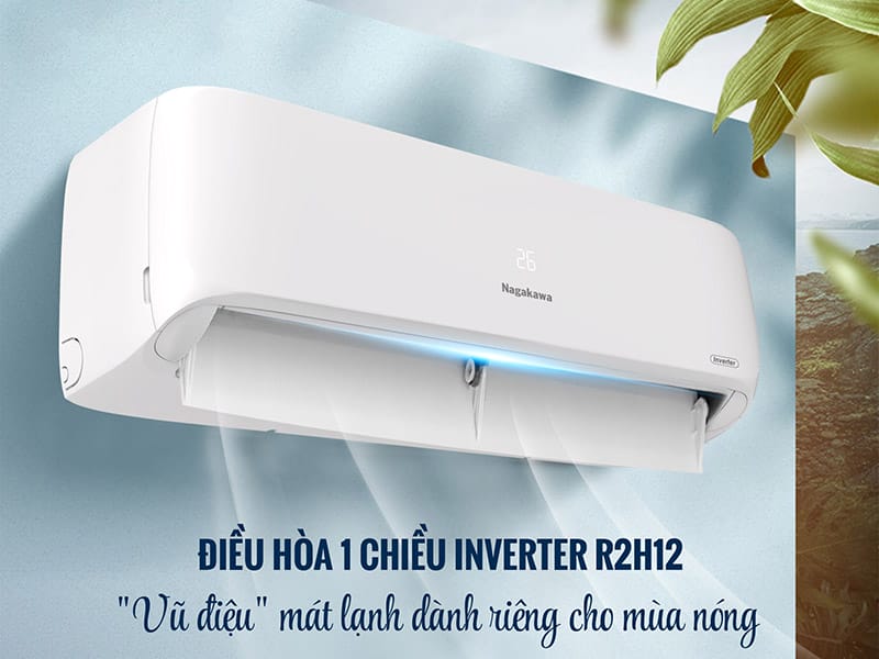 Điều hòa Nagakawa Inverter 12000 BTU 1 chiều NIS-C12R2H12 gas R-32