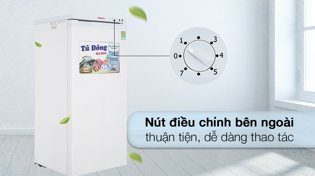 Tủ đông Sanaky 5 ngăn 150 lít VH-180VD