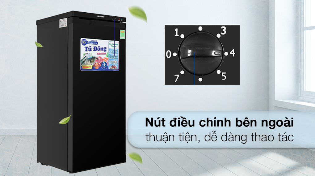 Tủ đông Sanaky inverter 5 ngăn 180 lít VH-180VD3