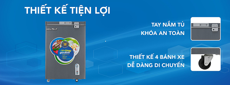 Tủ đông Hòa Phát 107 lít HCF 106ĐSH