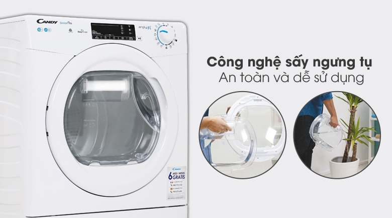 Máy sấy quần áo Candy CSO C10TE-S - 10kg