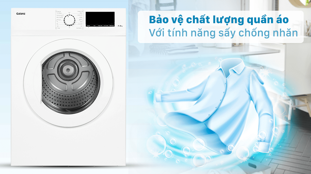 Máy sấy quần áo Galanz DV-70T5C(W) - 7 Kg