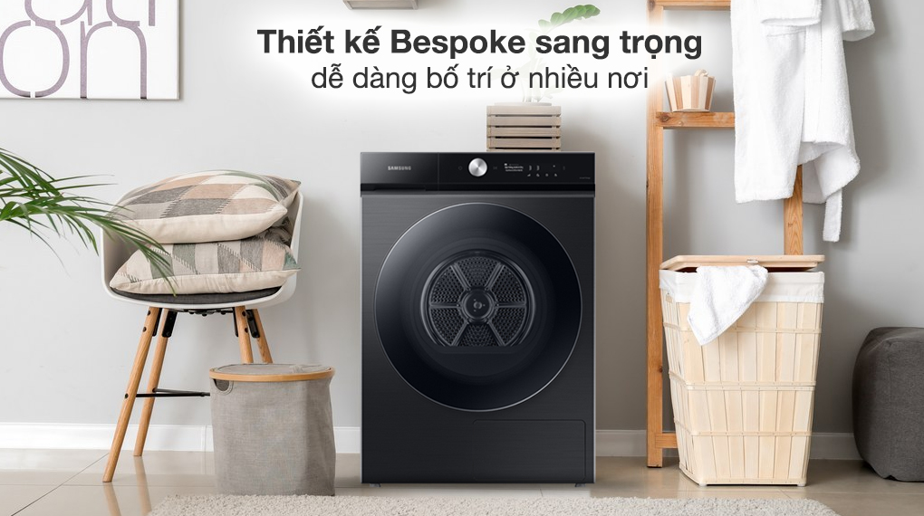 Máy sấy bơm nhiệt Samsung Bespoke AI 17 kg DV17B9750CV/SV