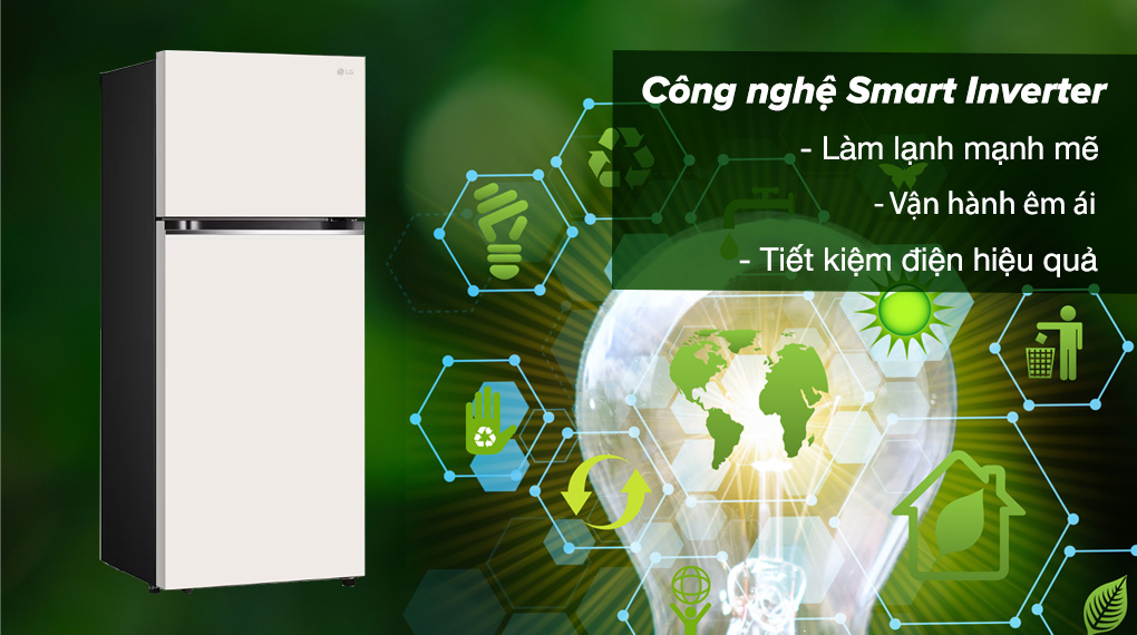 Tủ lạnh LG Inverter 395 lít GN-B392BG