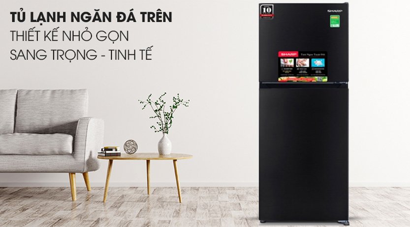 Tủ lạnh Sharp Inverter 197 lít SJ-X215V-DG